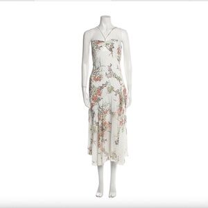 Equipment Floral Print Midi Length Dress